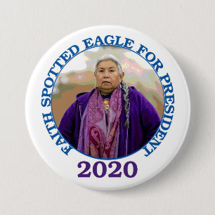 Badge Rond 7,6 Cm Eagle repéré par foi pour le président 2020