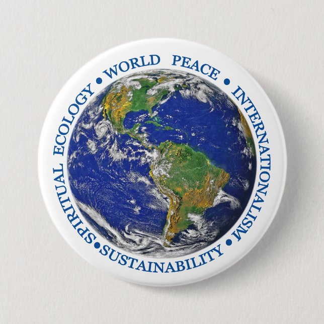BADGE ROND 7,6 CM EARTHOPIE (Devant)