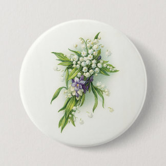 Badge Rond 7,6 Cm Easter Lily of Valley Devotions