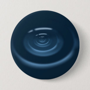Badge Rond 7,6 Cm Eau