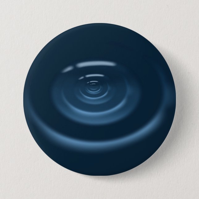 Badge Rond 7,6 Cm Eau (Devant)