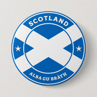 Badge Rond 7,6 Cm Écosse à jamais