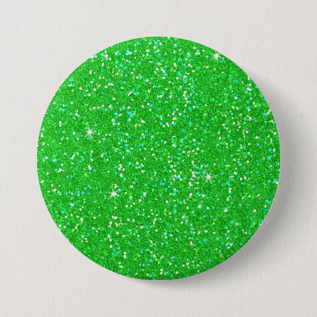Badge Rond 7,6 Cm Écran vert Parties scintillant (Devant)