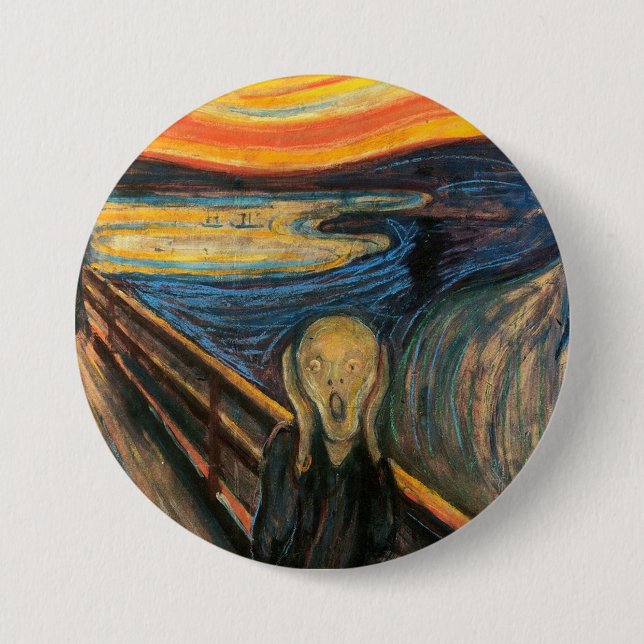 Badge Rond 7,6 Cm Edvard Munch (Devant)