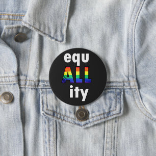 Badge Rond 7,6 Cm Égalité, la fierté LGBTQ : la vie noire est imp