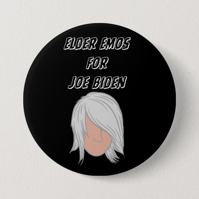 Badge Rond 7,6 Cm Elder Emos pour Joe Biden bouton (Devant)