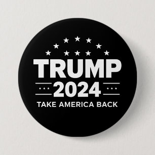 Badge Rond 7,6 Cm Élection Donald Trump 2024 Reprenez l'Amérique