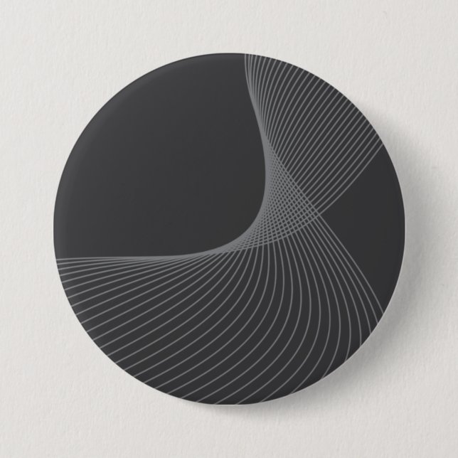 Badge Rond 7,6 Cm Elégant, chic, simple, moderne motif graphique (Devant)