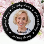 Badge Rond 7,6 Cm Élégant dans la mémoire aimer mémorial photo perso<br><div class="desc">Honore ton bien-aimé avec un bouton de funérailles photo mémorial personnalisé. Ce bouton funéraire unique pour garder un souvenir est le cadeau idéal pour vous, votre famille ou vos amis pour rendre hommage à votre être aimé. Nous espérons que votre bouton commémoratif vous apportera paix, joie et bons souvenirs. Citation...</div>