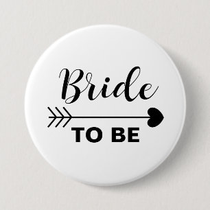 Badge Rond 7,6 Cm Élégante et simple mariée à être