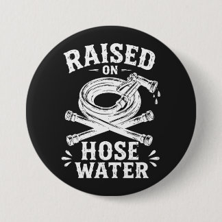 Badge Rond 7,6 Cm Élevé à l'eau de tuyau d'arrosage