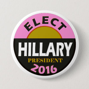 Badge Rond 7,6 Cm Élisez Hillary 2016