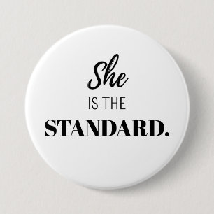 Badge Rond 7,6 Cm Elle est la norme – Un féminisme audacieux