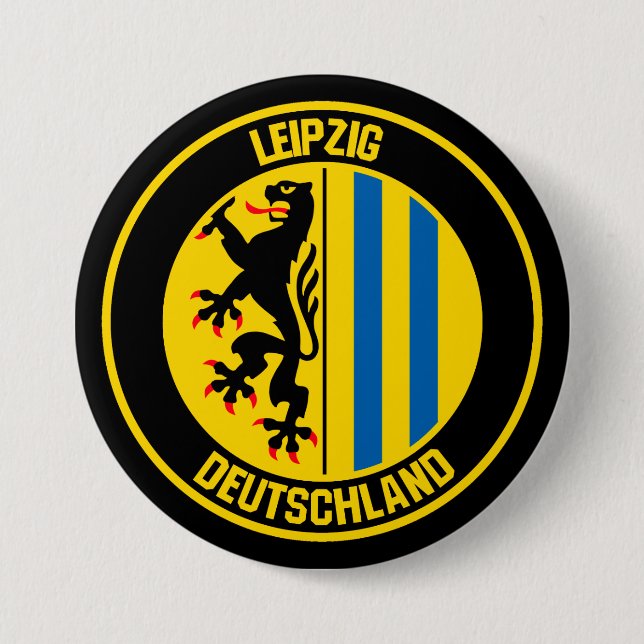 Badge Rond 7,6 Cm Emblem rond Leipzig (Devant)