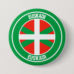 Badge Rond 7,6 Cm Emblem rond País Vasco