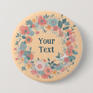 Badge Rond 7,6 Cm Emblème d'ordinateur portable Ethereal Fleur rose