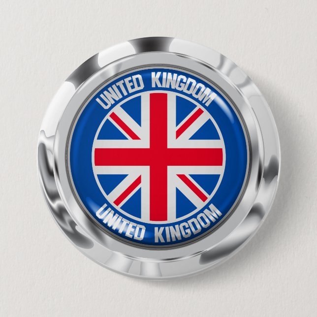 Badge Rond 7,6 Cm Emblème du cycle britannique (Devant)