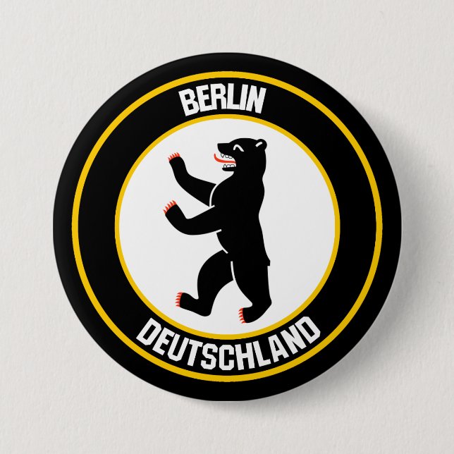 Badge Rond 7,6 Cm Emblème du cycle de Berlin (Devant)