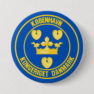 Badge Rond 7,6 Cm Emblème du cycle de Copenhague