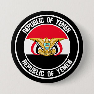 Badge Rond 7,6 Cm Emblème du cycle du Yémen