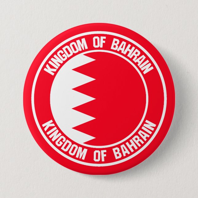 Badge Rond 7,6 Cm Emblème du tour de Bahreïn (Devant)