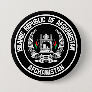 Badge Rond 7,6 Cm Emblème du tour de l'Afghanistan