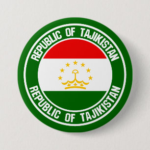 Badge Rond 7,6 Cm Emblème du tour du Tadjikistan