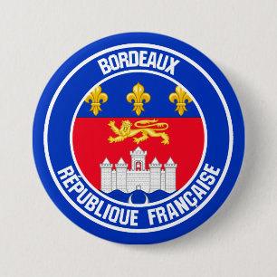 Badge Rond 7,6 Cm Emblème rond de Bordeaux