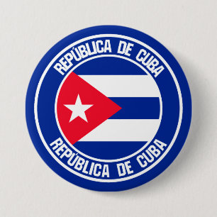 Badge Rond 7,6 Cm Emblème rond de Cuba