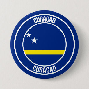 Badge Rond 7,6 Cm Emblème rond de Curaçao