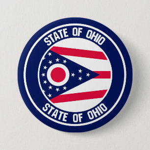 Badge Rond 7,6 Cm Emblème rond de l'Ohio