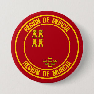 Badge Rond 7,6 Cm Emblème rond de Murcia