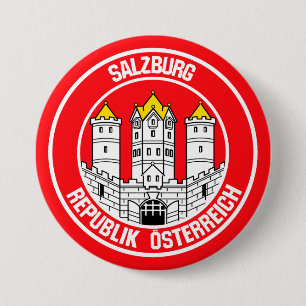 Badge Rond 7,6 Cm Emblème rond de Salzbourg