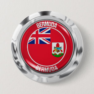 Badge Rond 7,6 Cm Emblème rond des Bermudes