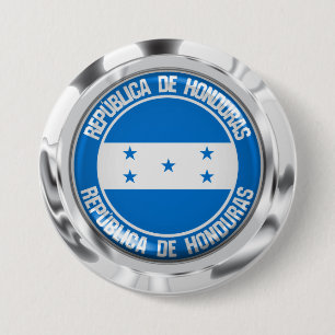 Badge Rond 7,6 Cm Emblème rond du Honduras
