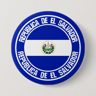 Badge Rond 7,6 Cm Emblème rond du Salvador