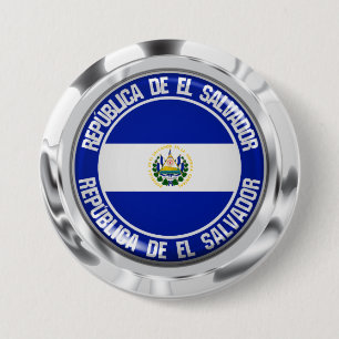 Badge Rond 7,6 Cm Emblème rond du Salvador