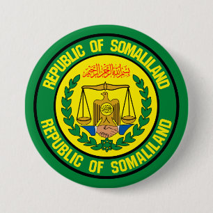 Badge Rond 7,6 Cm Emblème rond du Somaliland