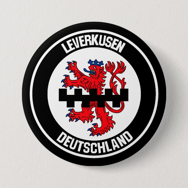 Badge Rond 7,6 Cm Emblème rond Leverkusen (Devant)
