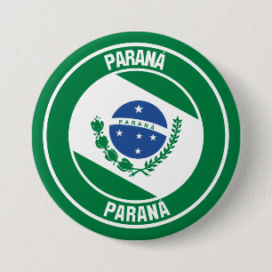 Badge Rond 7,6 Cm Emblème rond Paraná