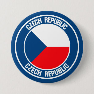Badge Rond 7,6 Cm Emblème rond tchèque