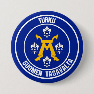 Badge Rond 7,6 Cm Emblème rond Turku
