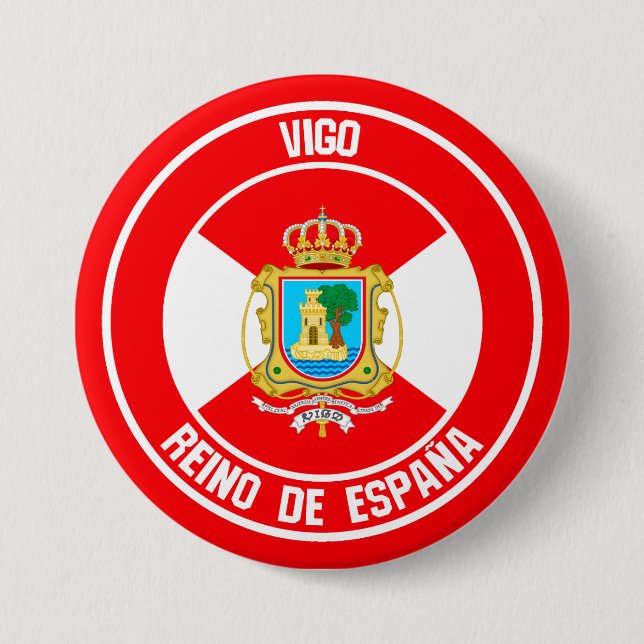 Badge Rond 7,6 Cm Emblème rond Vigo (Devant)