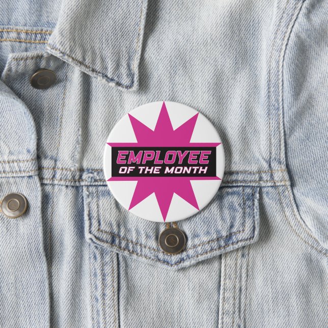 Badge Rond 7,6 Cm Employé du mois (En situation)