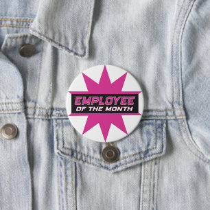 Badge Rond 7,6 Cm Employé du mois