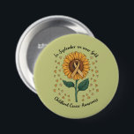 Badge Rond 7,6 Cm En Septembre, Nous Portons Gold Childhood Cancer A<br><div class="desc">En Septembre,  Nous Portons Gold Childhood Cancer Sensibilisation</div>