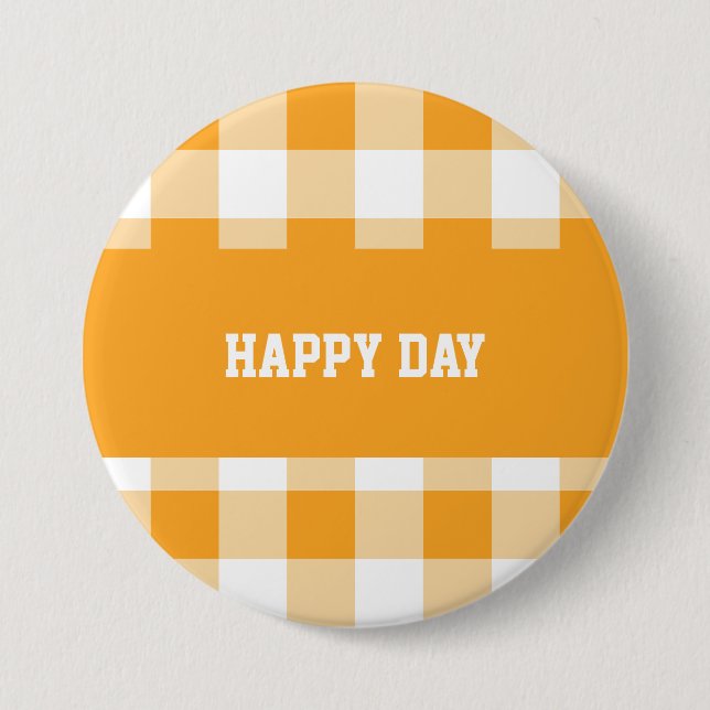 Badge Rond 7,6 Cm en vichy motif (Devant)