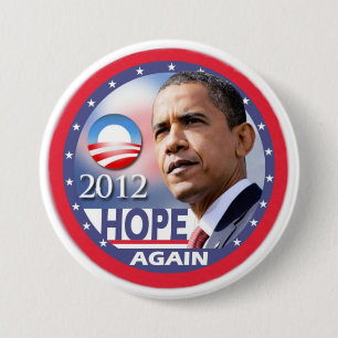 Badge Rond 7,6 Cm Encore d'espoir/Obama 2012