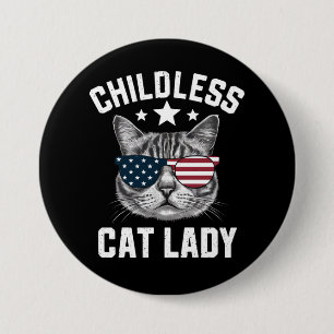 Badge Rond 7,6 Cm Enfant Chat Lady 2024