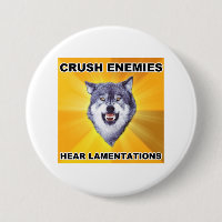 Ennemis d'écrasement de loup de courage